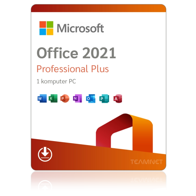 Microsoft Office 2021 Professional Plus
 Platforma-Windows Stan licencji-Licencja nowa Nośnik-Licencja cyfrowa