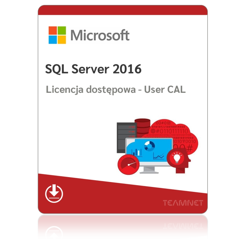 Microsoft SQL Server 2016 Standard – 1 User CAL